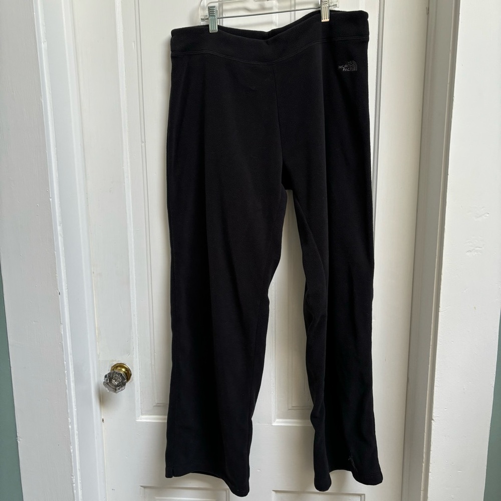 The North Face Women’s Black Polartec Fleece Drawstring Pants Size Large - Picture 3 of 8